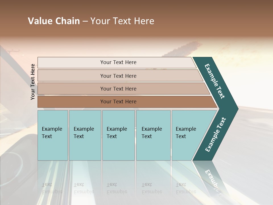 Automobile Futuristic Hill PowerPoint Template