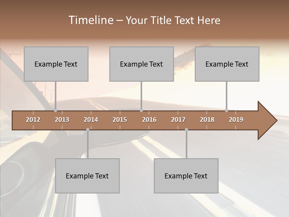 Automobile Futuristic Hill PowerPoint Template