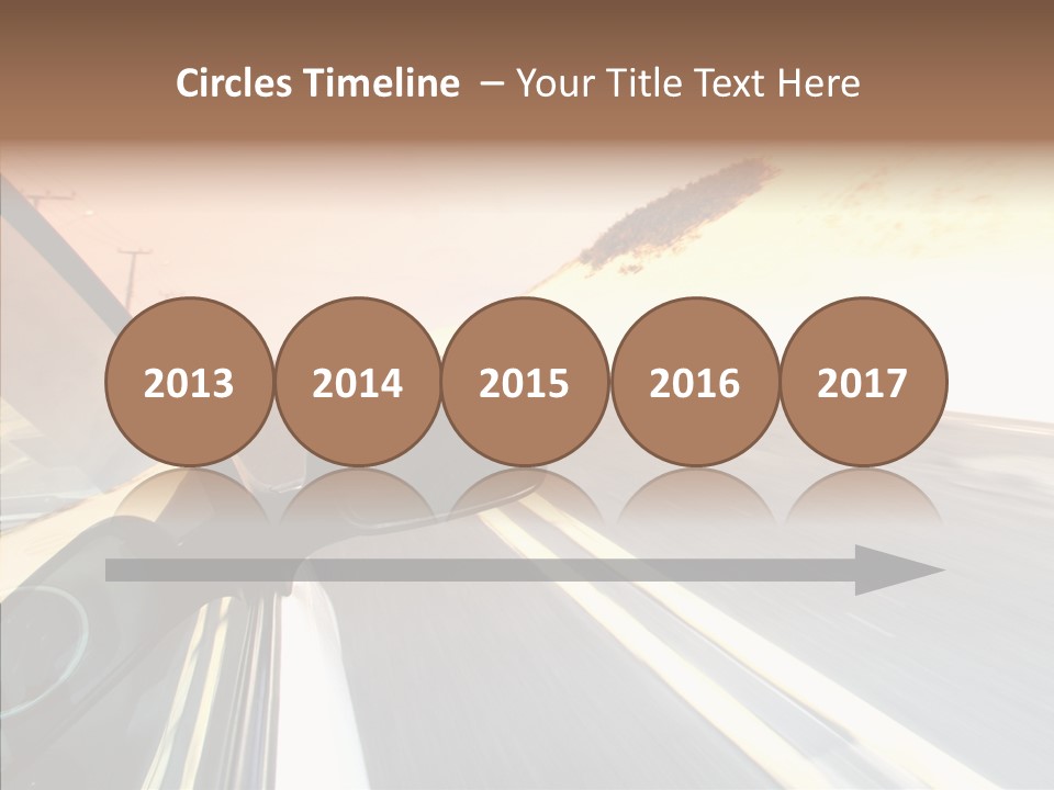 Automobile Futuristic Hill PowerPoint Template