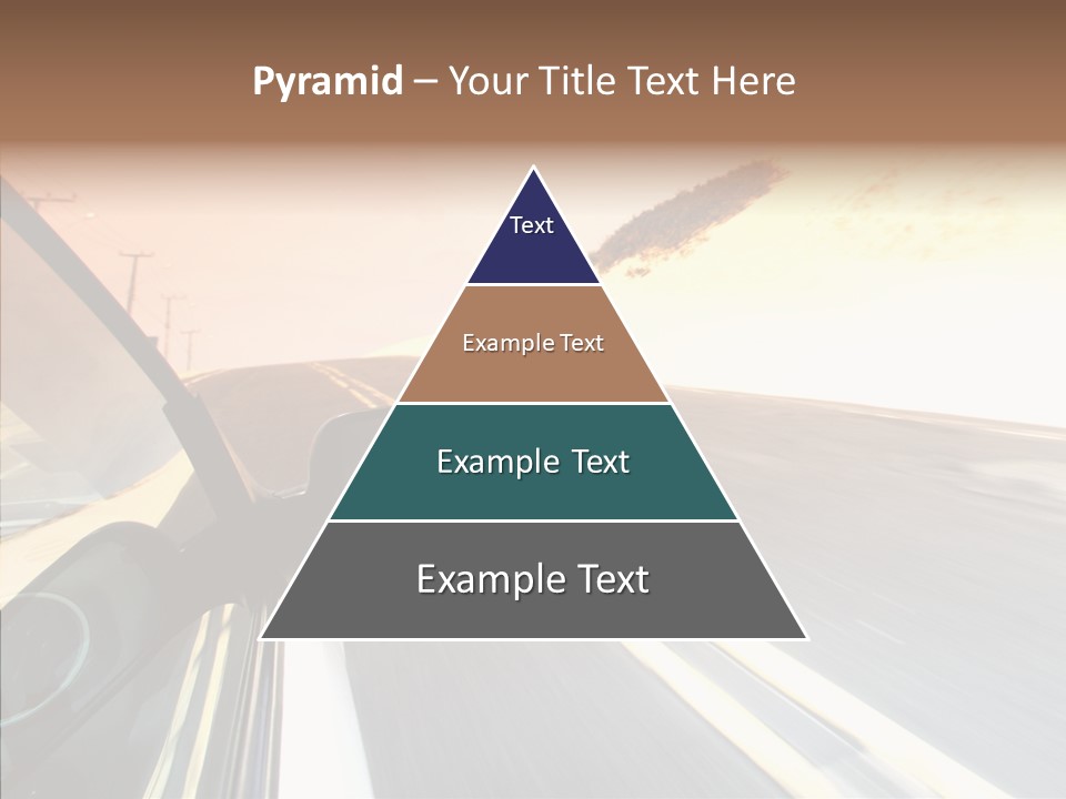 Automobile Futuristic Hill PowerPoint Template