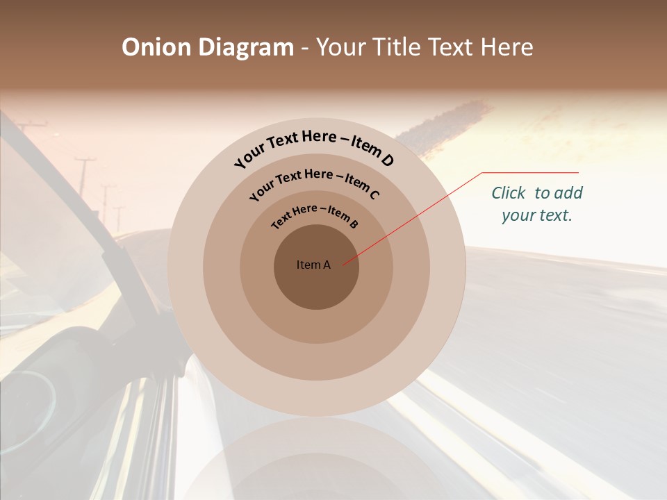 Automobile Futuristic Hill PowerPoint Template
