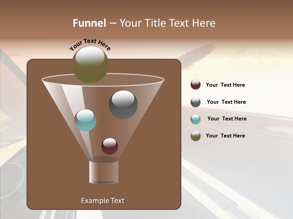 Automobile Futuristic Hill PowerPoint Template