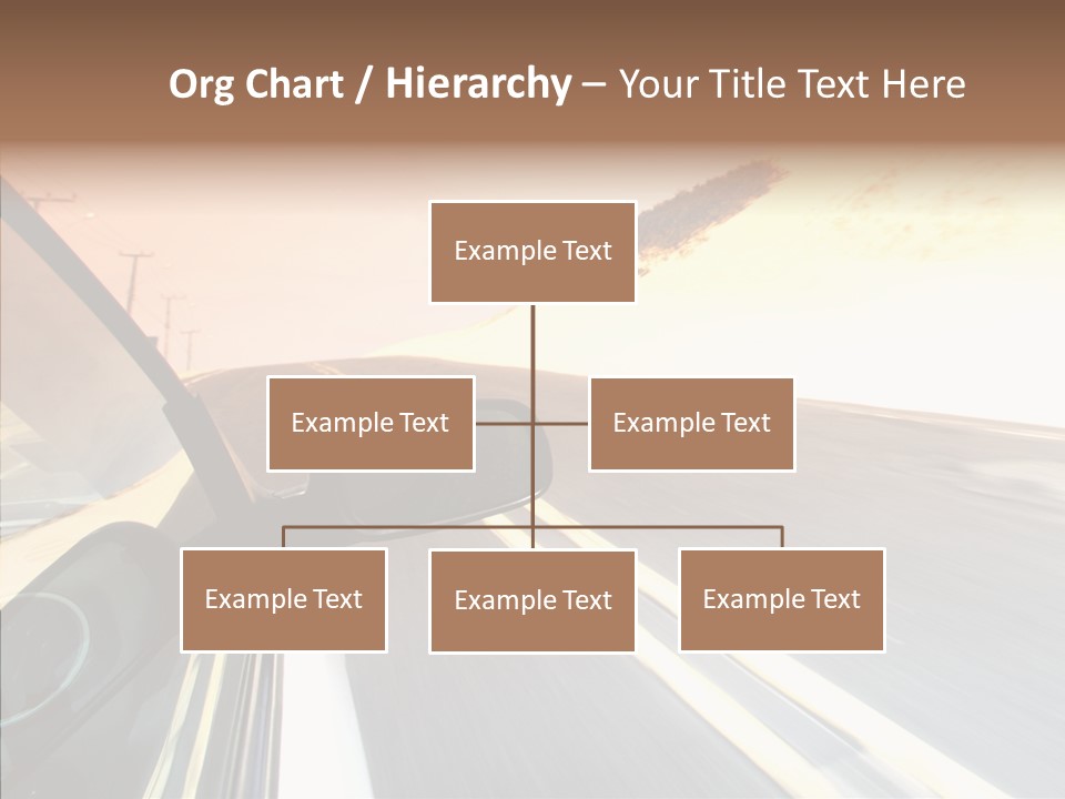 Automobile Futuristic Hill PowerPoint Template