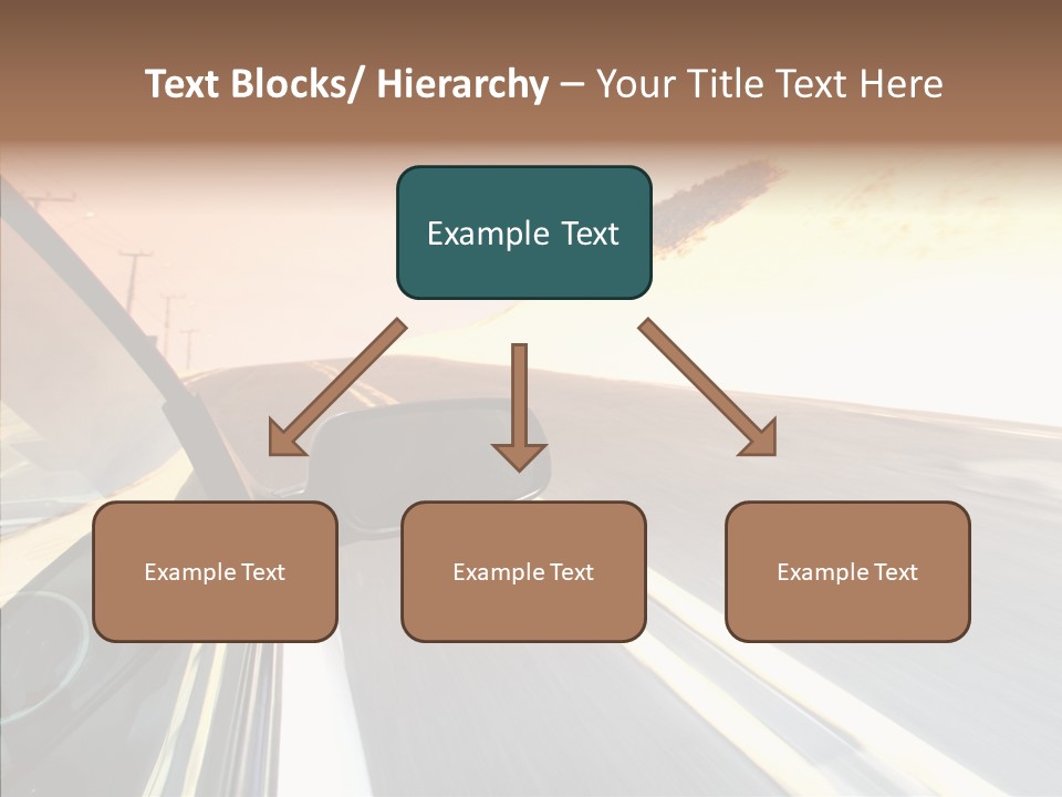 Automobile Futuristic Hill PowerPoint Template