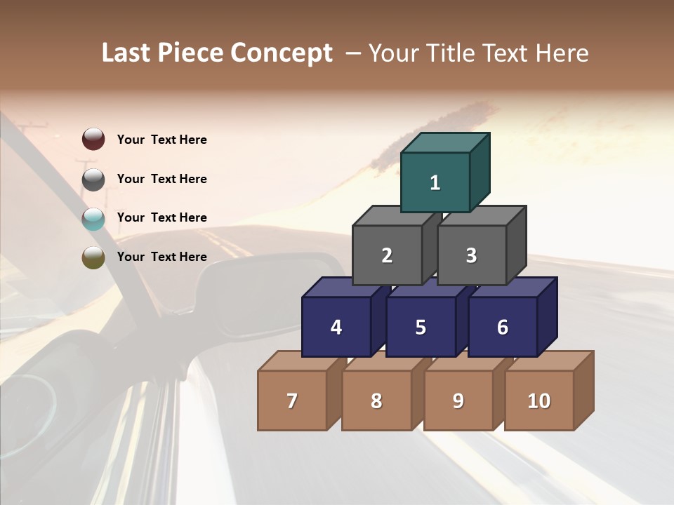 Automobile Futuristic Hill PowerPoint Template