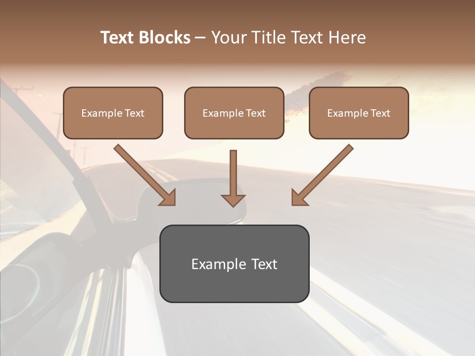 Automobile Futuristic Hill PowerPoint Template