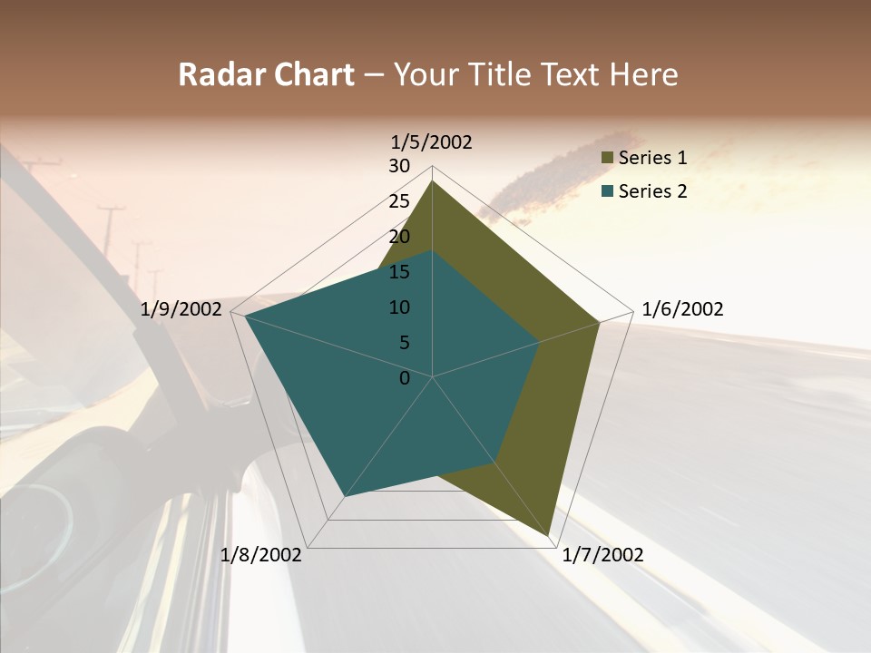 Automobile Futuristic Hill PowerPoint Template