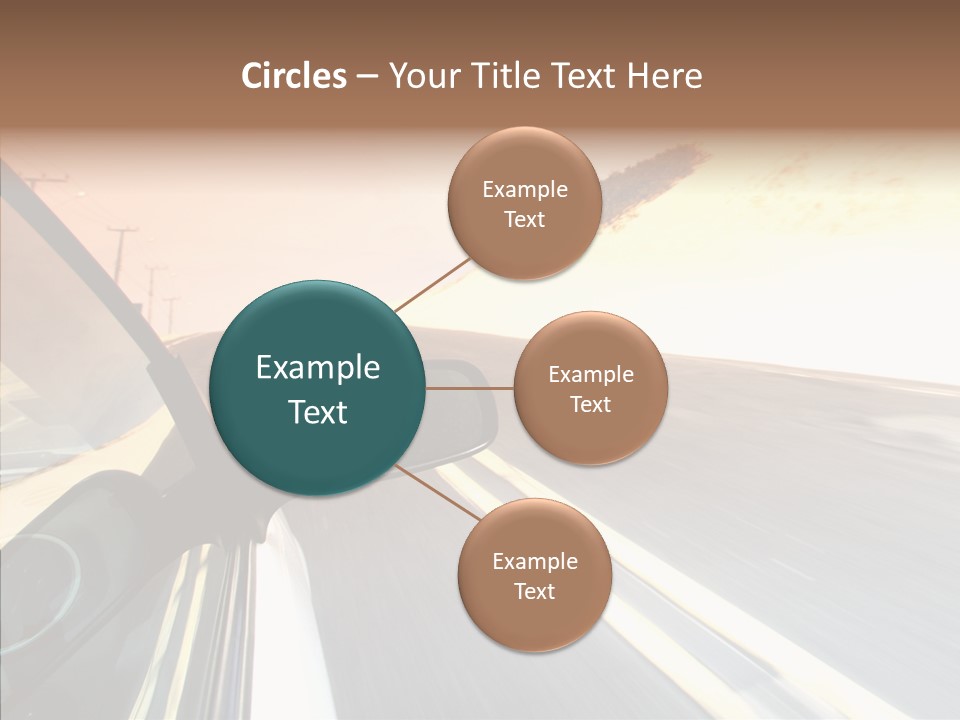 Automobile Futuristic Hill PowerPoint Template