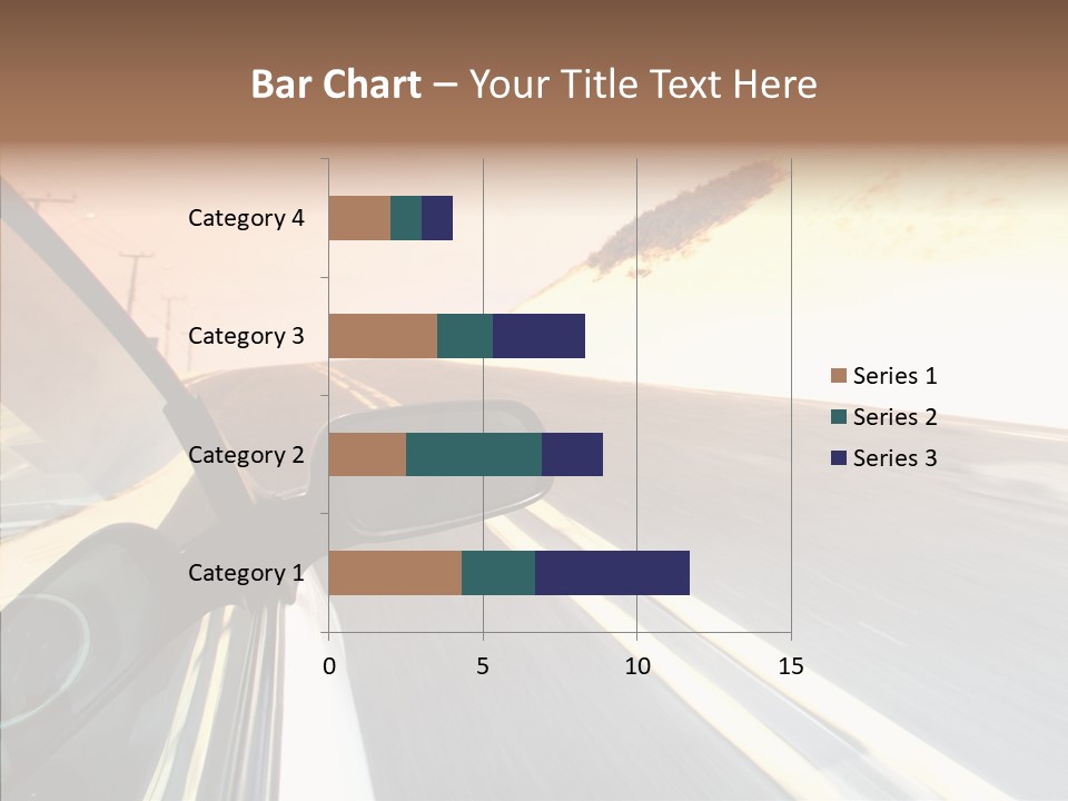 Automobile Futuristic Hill PowerPoint Template