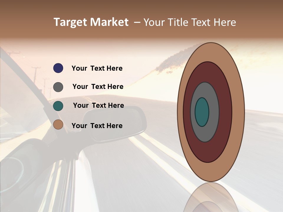 Automobile Futuristic Hill PowerPoint Template