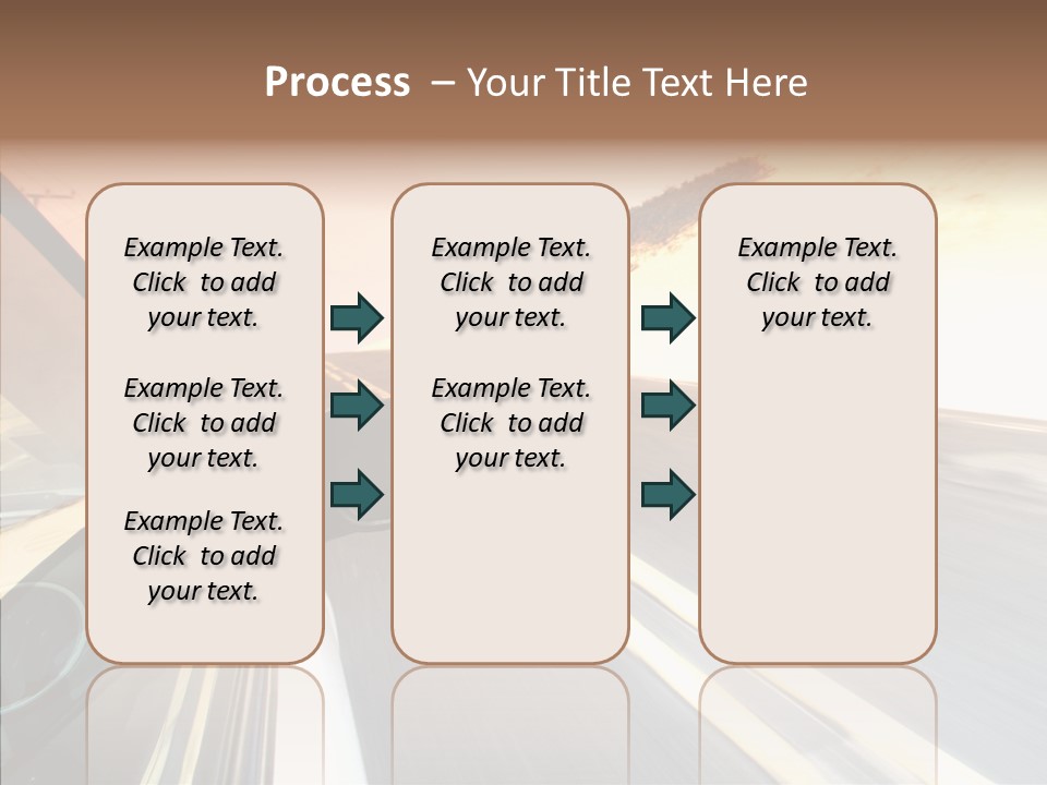 Automobile Futuristic Hill PowerPoint Template