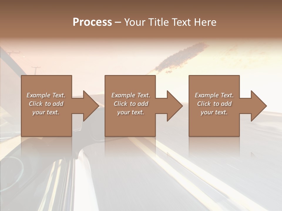 Automobile Futuristic Hill PowerPoint Template