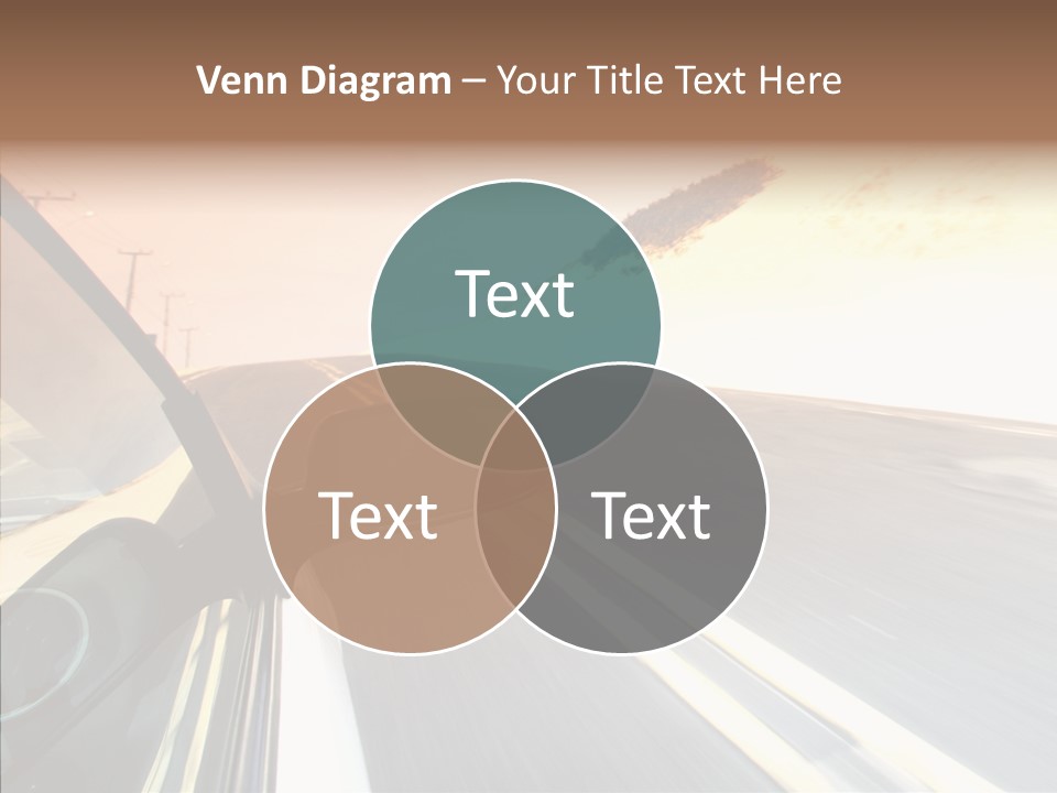 Automobile Futuristic Hill PowerPoint Template