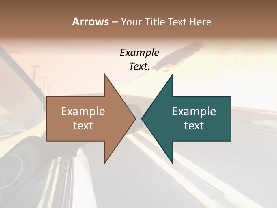 Automobile Futuristic Hill PowerPoint Template