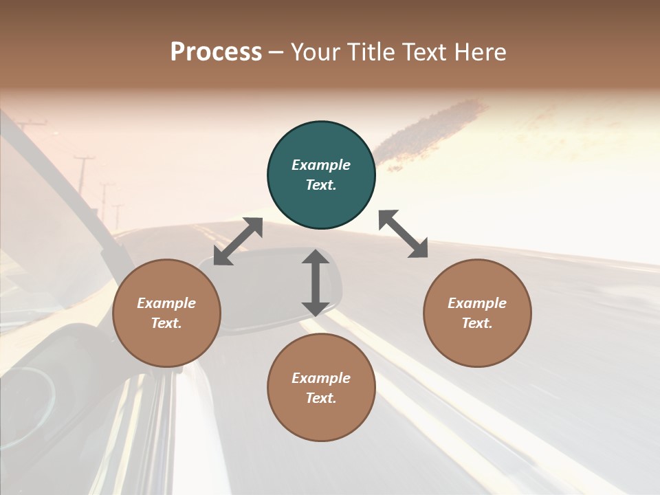 Automobile Futuristic Hill PowerPoint Template