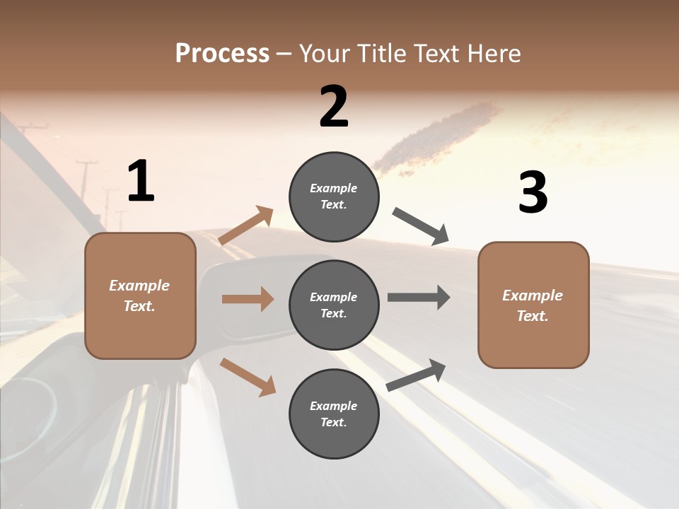 Automobile Futuristic Hill PowerPoint Template