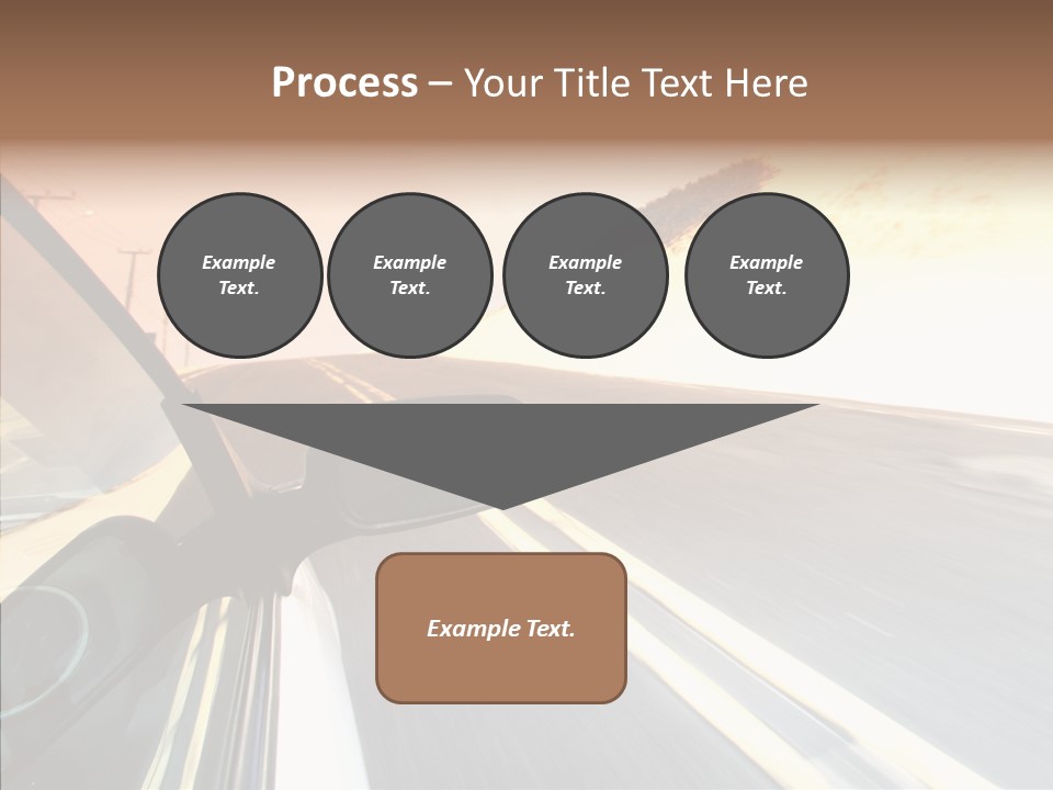 Automobile Futuristic Hill PowerPoint Template