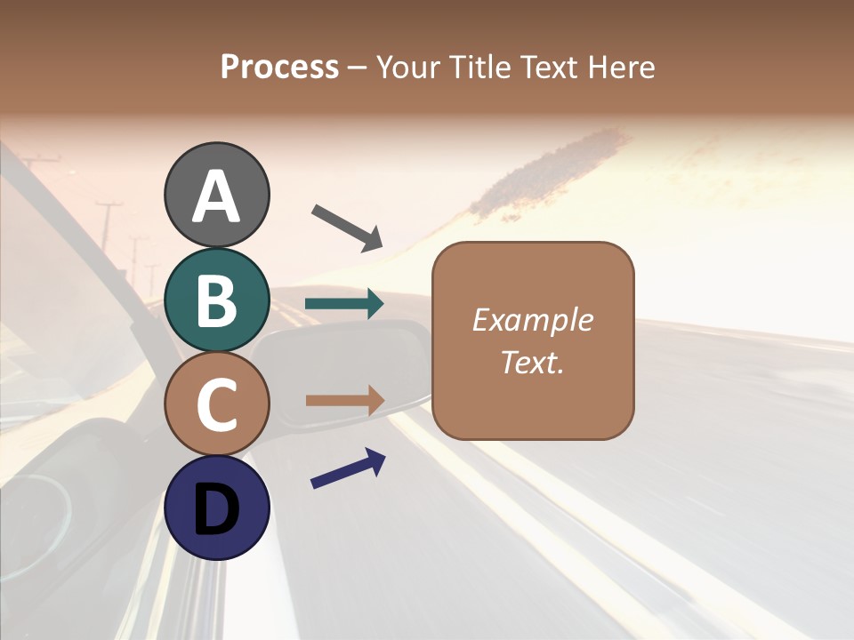 Automobile Futuristic Hill PowerPoint Template