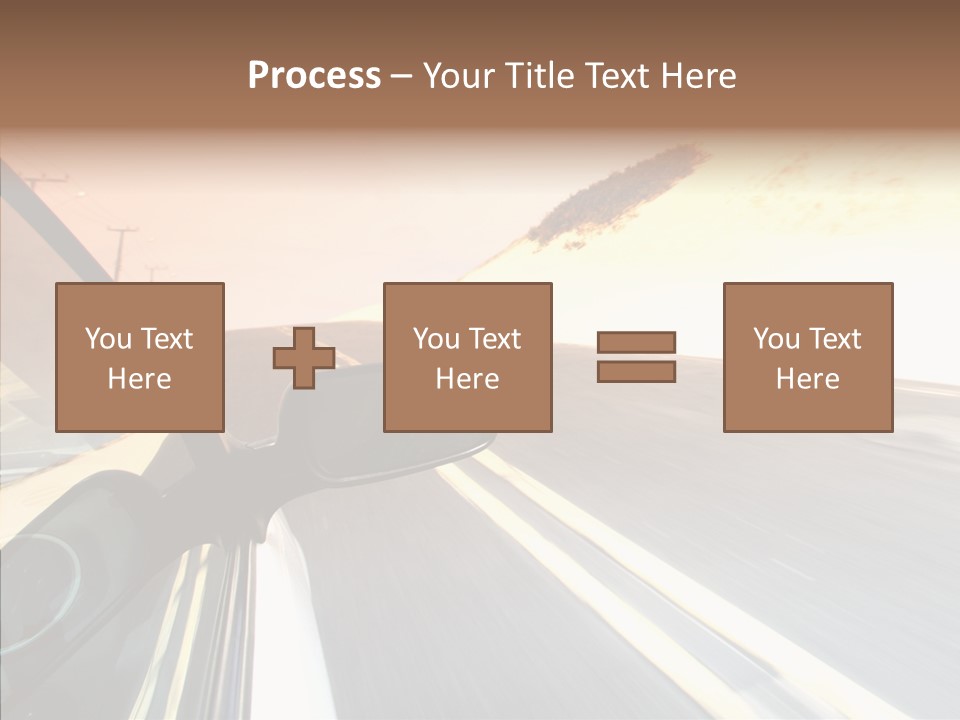 Automobile Futuristic Hill PowerPoint Template