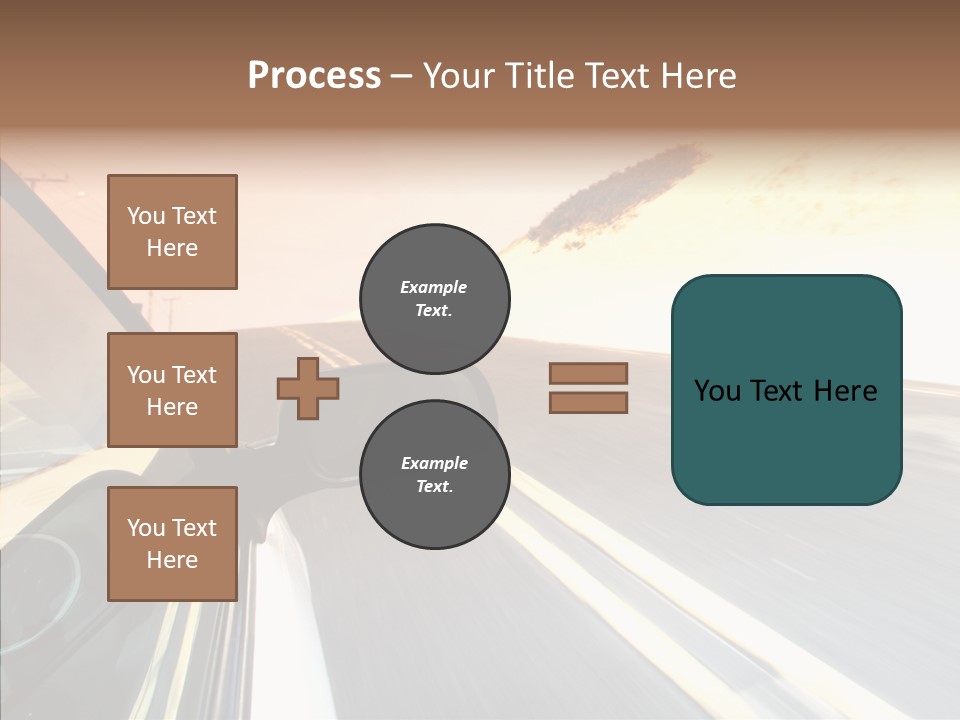 Automobile Futuristic Hill PowerPoint Template