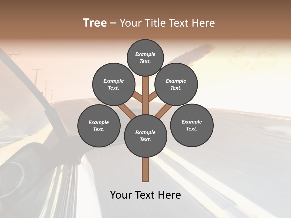 Automobile Futuristic Hill PowerPoint Template