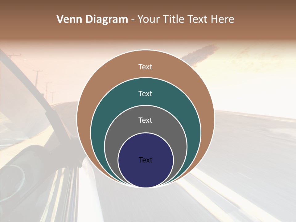 Automobile Futuristic Hill PowerPoint Template
