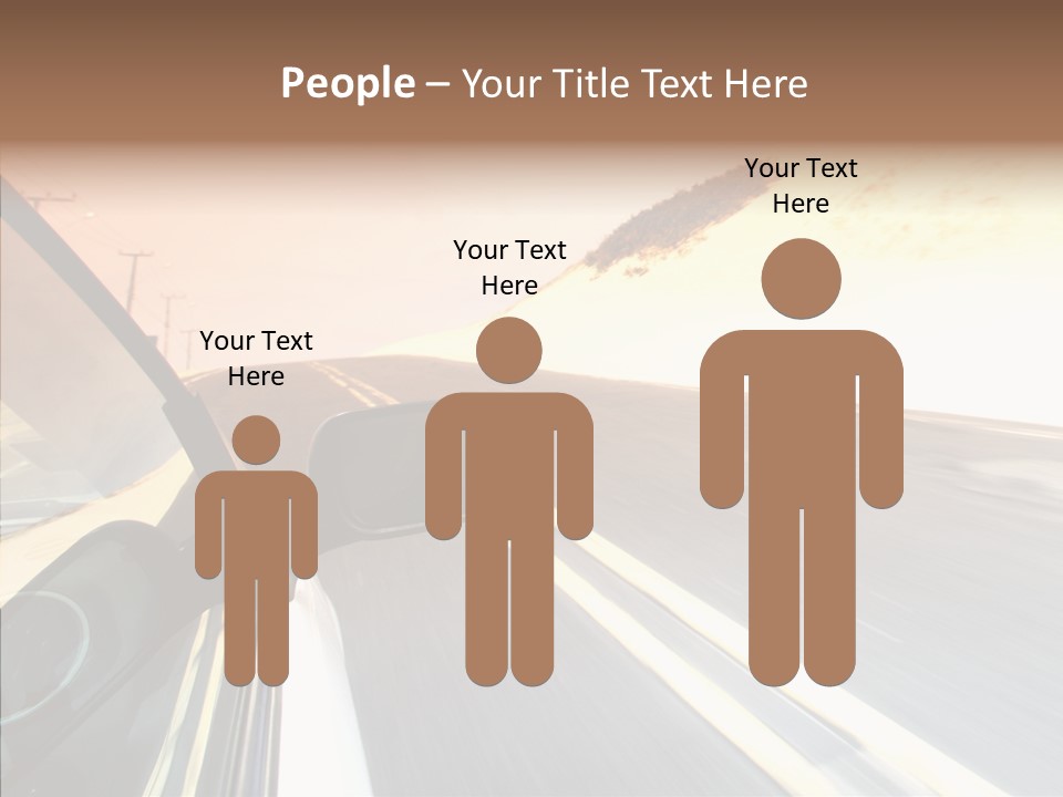 Automobile Futuristic Hill PowerPoint Template