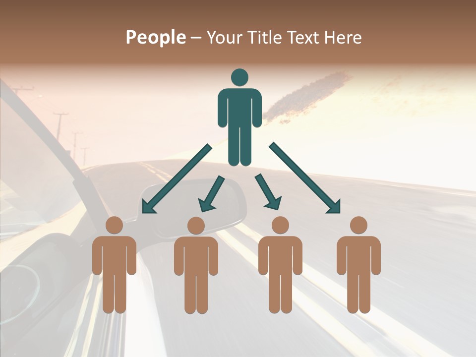 Automobile Futuristic Hill PowerPoint Template