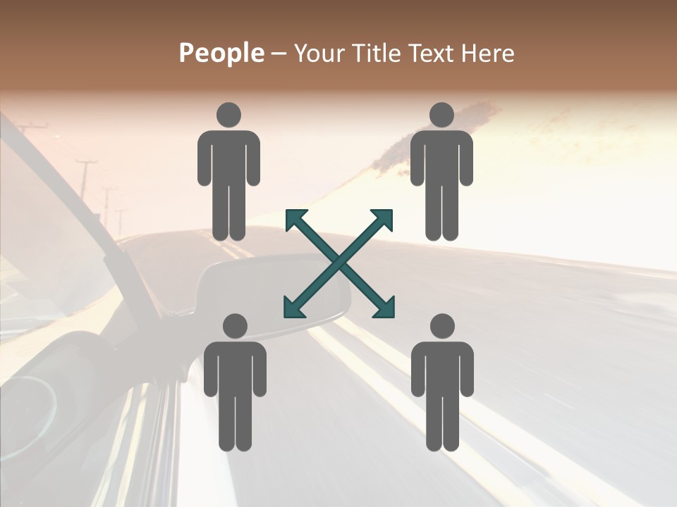 Automobile Futuristic Hill PowerPoint Template