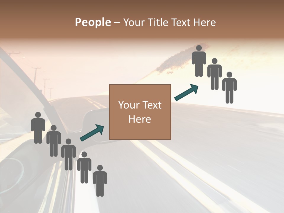 Automobile Futuristic Hill PowerPoint Template