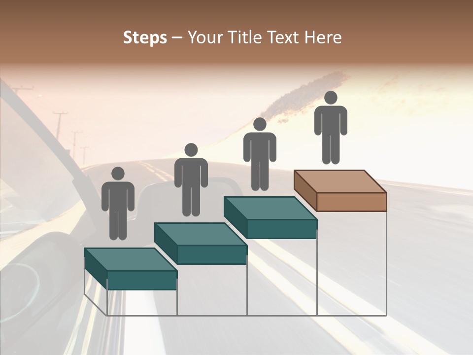 Automobile Futuristic Hill PowerPoint Template