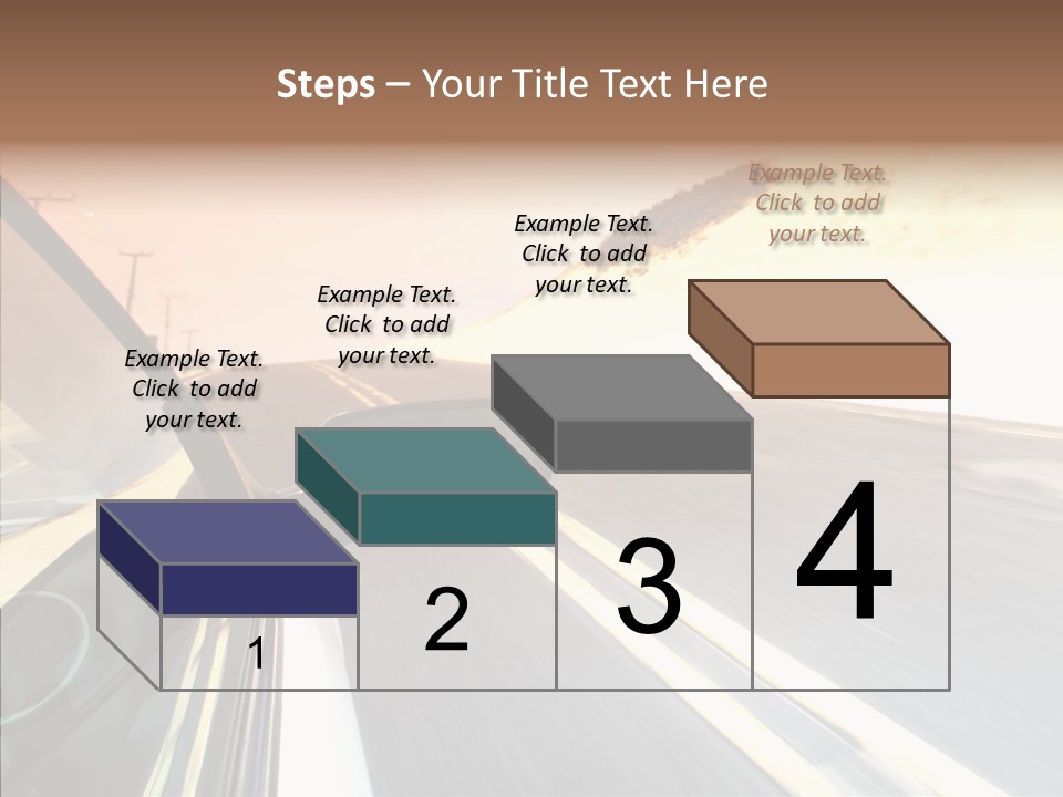 Automobile Futuristic Hill PowerPoint Template