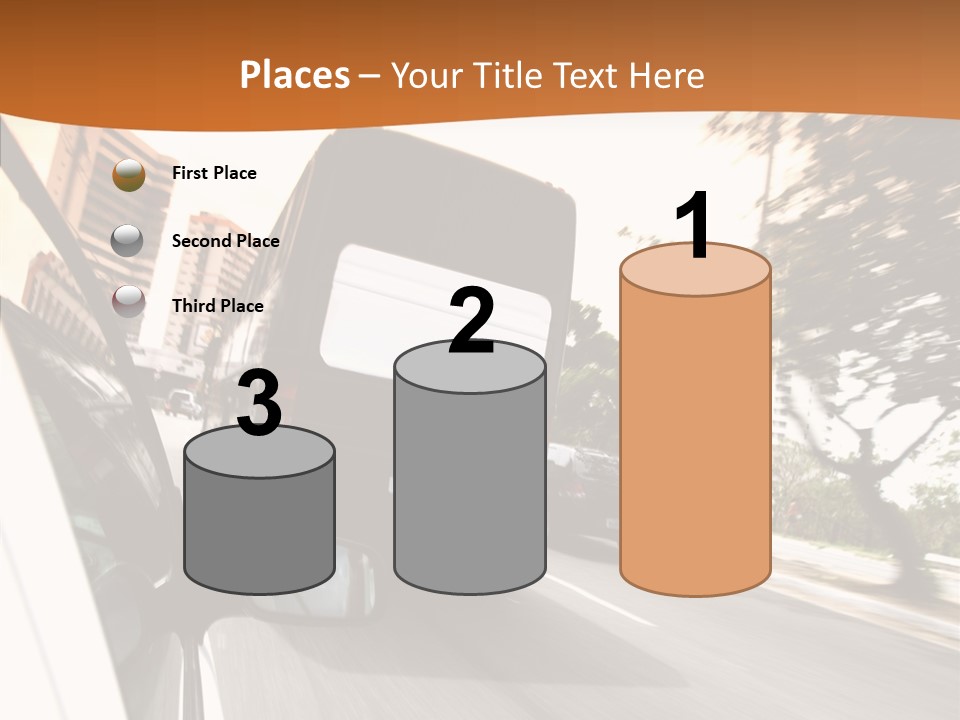 Street Mountain Line PowerPoint Template