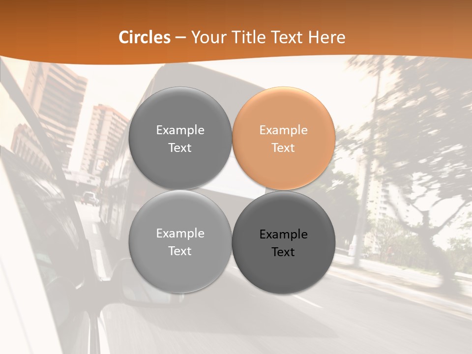 Street Mountain Line PowerPoint Template