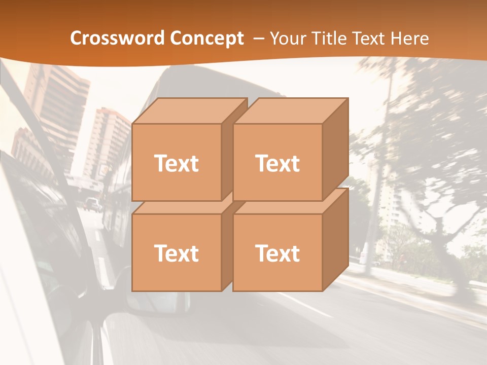Street Mountain Line PowerPoint Template