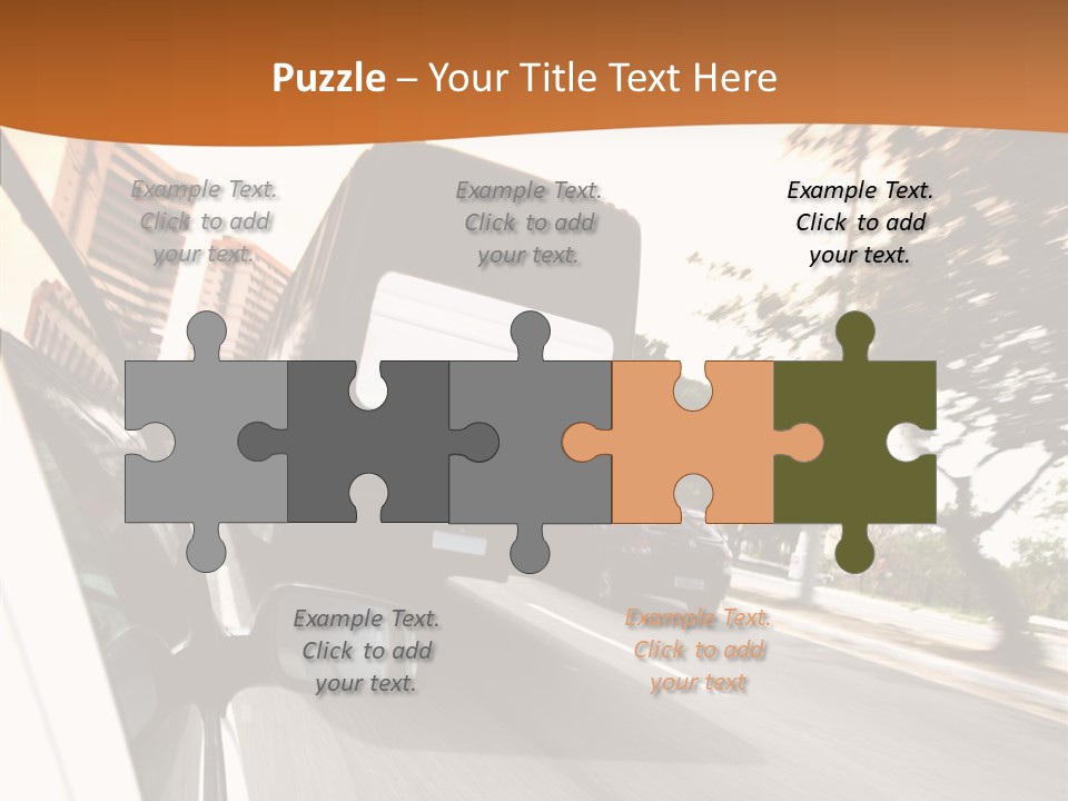 Street Mountain Line PowerPoint Template