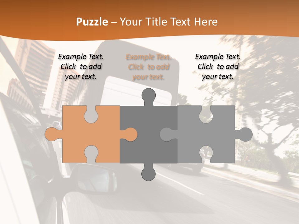 Street Mountain Line PowerPoint Template