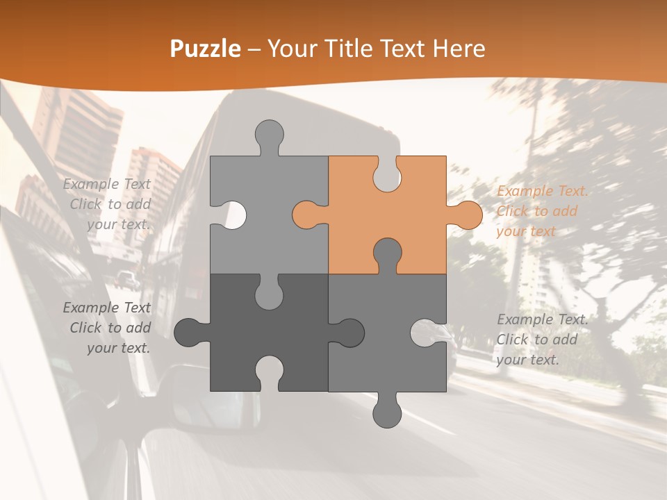 Street Mountain Line PowerPoint Template