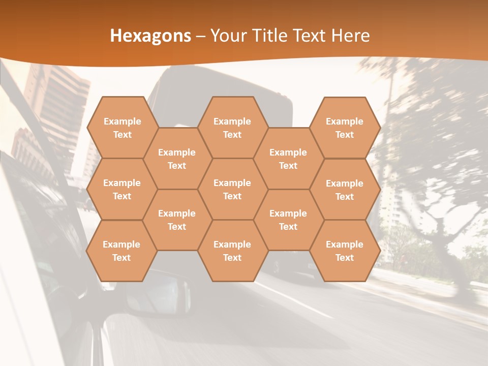 Street Mountain Line PowerPoint Template