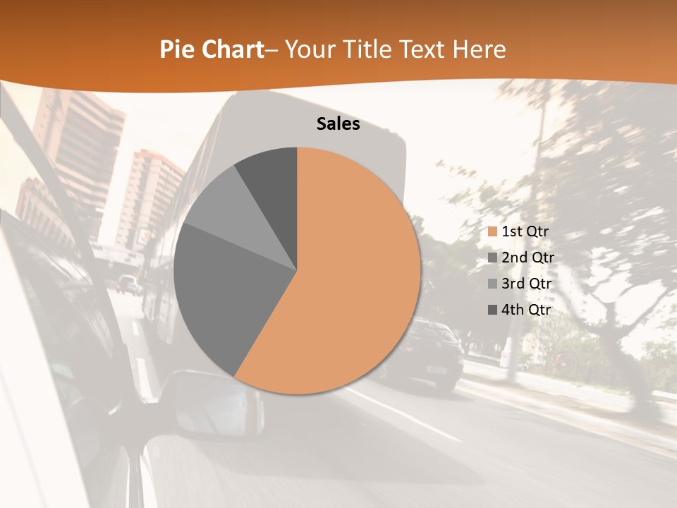 Street Mountain Line PowerPoint Template