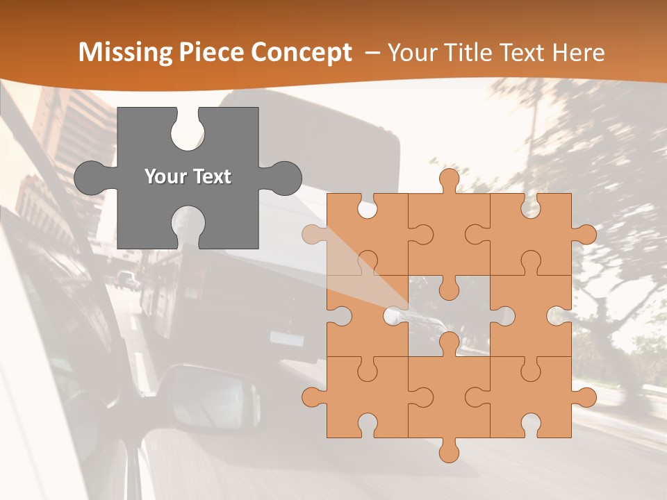 Street Mountain Line PowerPoint Template