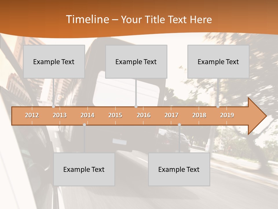 Street Mountain Line PowerPoint Template