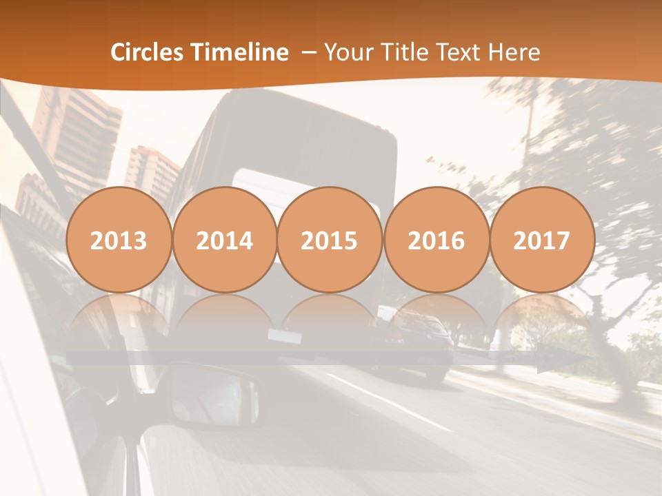 Street Mountain Line PowerPoint Template