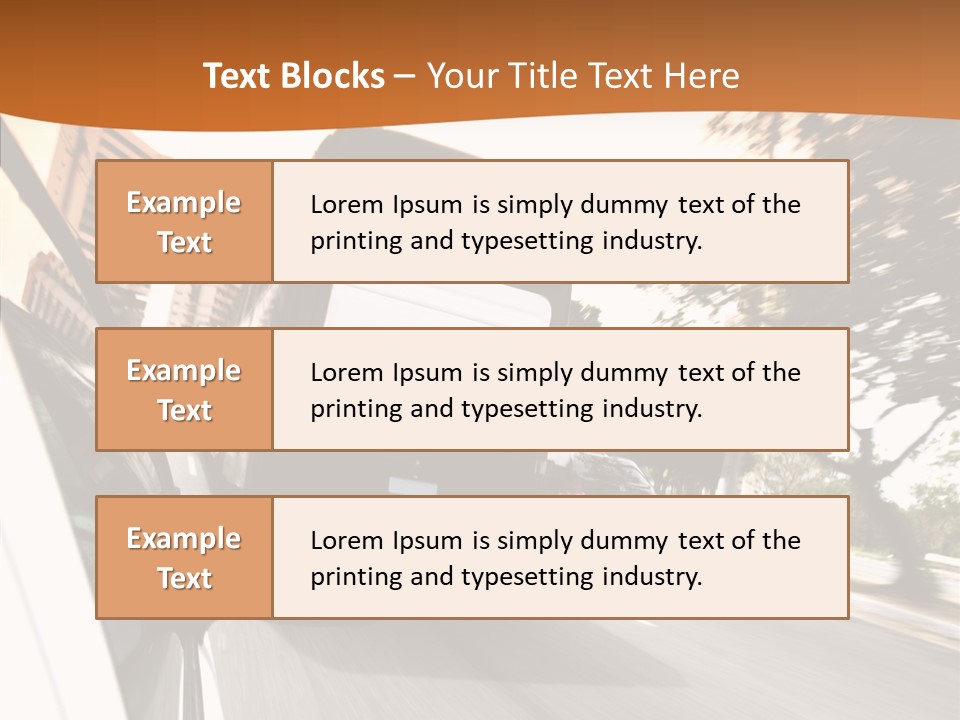 Street Mountain Line PowerPoint Template