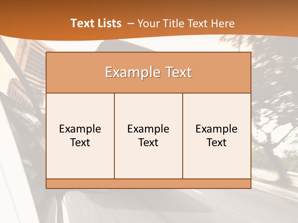 Street Mountain Line PowerPoint Template