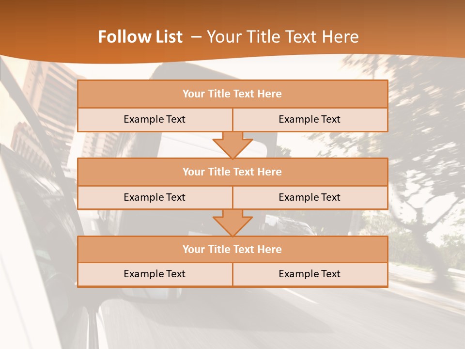 Street Mountain Line PowerPoint Template