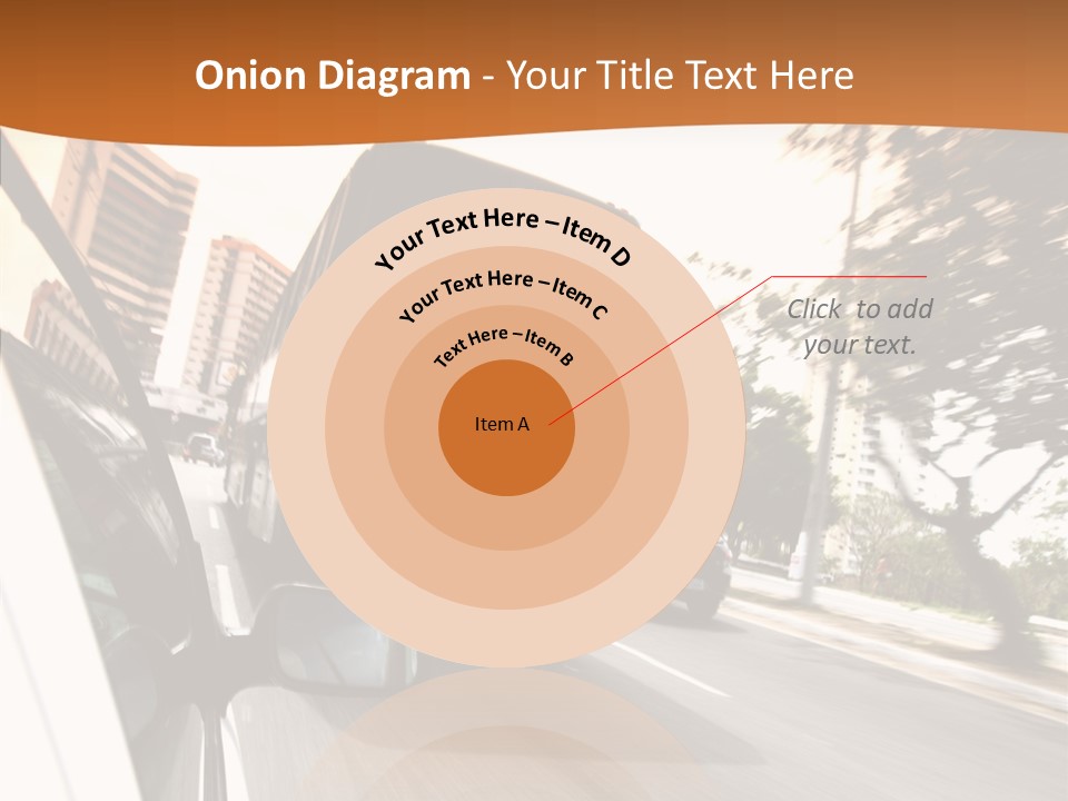 Street Mountain Line PowerPoint Template