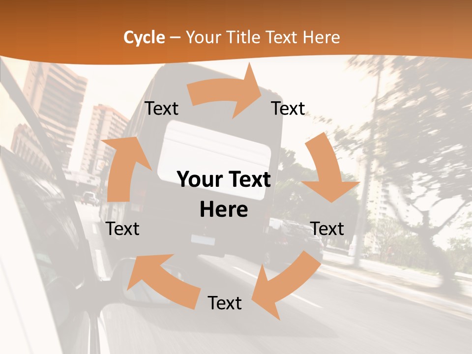 Street Mountain Line PowerPoint Template