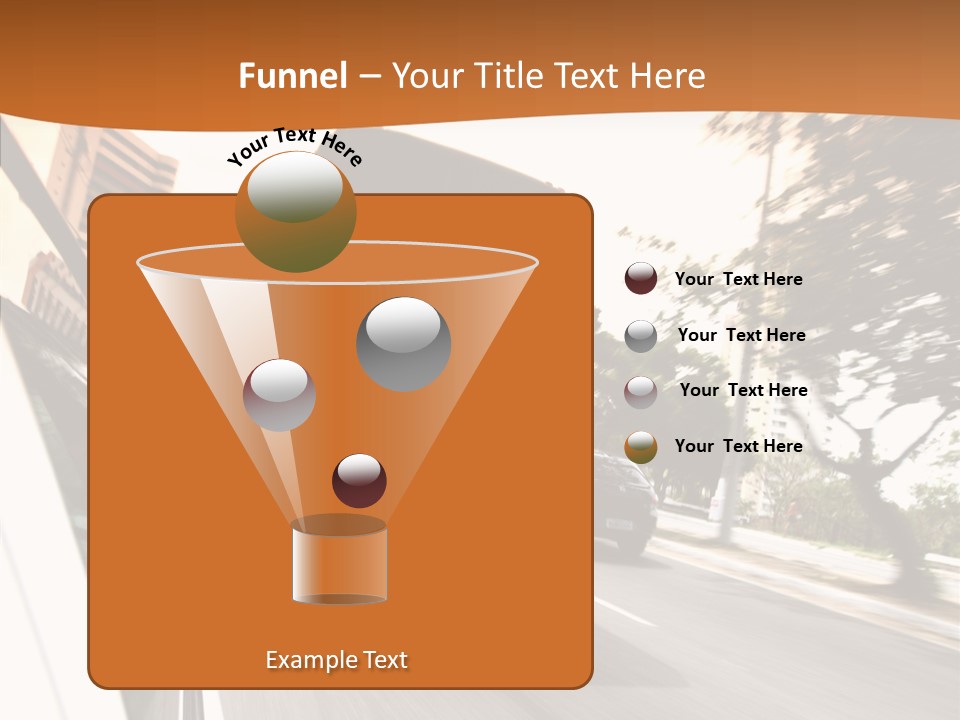 Street Mountain Line PowerPoint Template