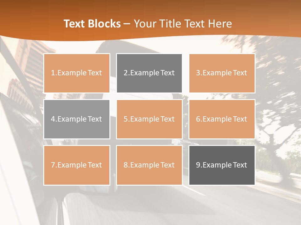 Street Mountain Line PowerPoint Template